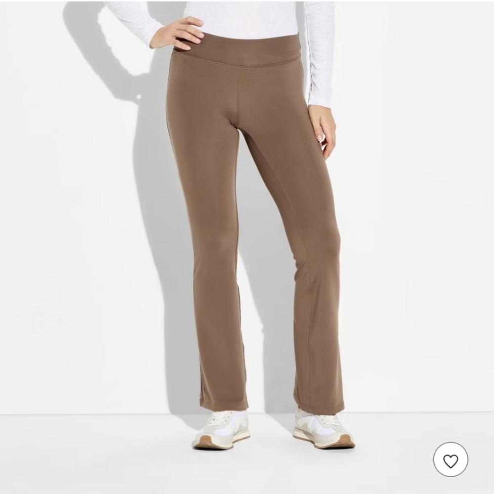 WILD FABLE LEGGINGS Women's Brown-Tan Flare Pants ULTRA SOFT
